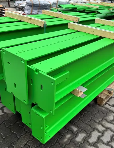 verpackung beschichtete stahlbauteile transportgesichert bg oze gmbh