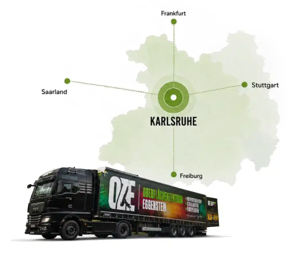 lieferung ueberregional pulverbeschichtung duplex feuerverzinken oze gmbh